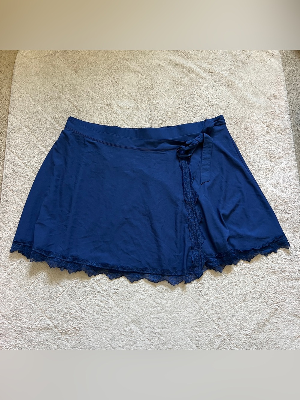 NWT Torrid Lace Wrap Skirt Navy Blue‎ Preppy Minimalist Office Capsule Sz 6X